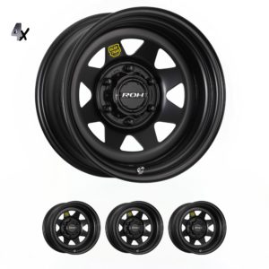 LC300 (17X8) 4x Blak Trak Steel wheels (6/139) +30