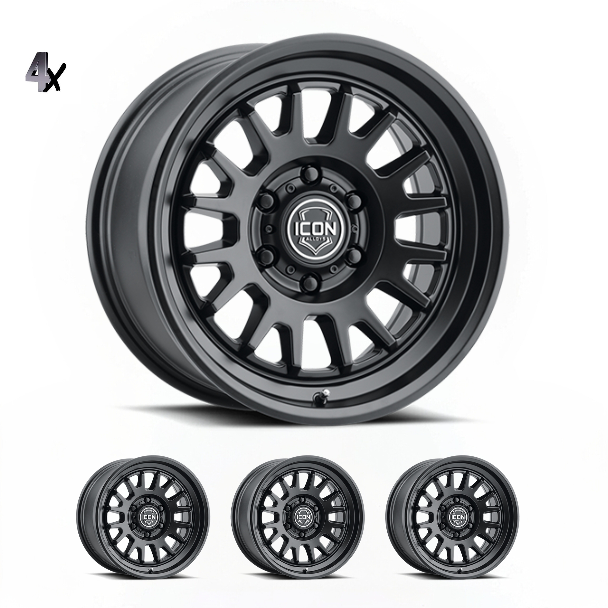 F-150 (17×8.5) 4x ANZA SATIN BLACK 6×135 +6 OFFSET