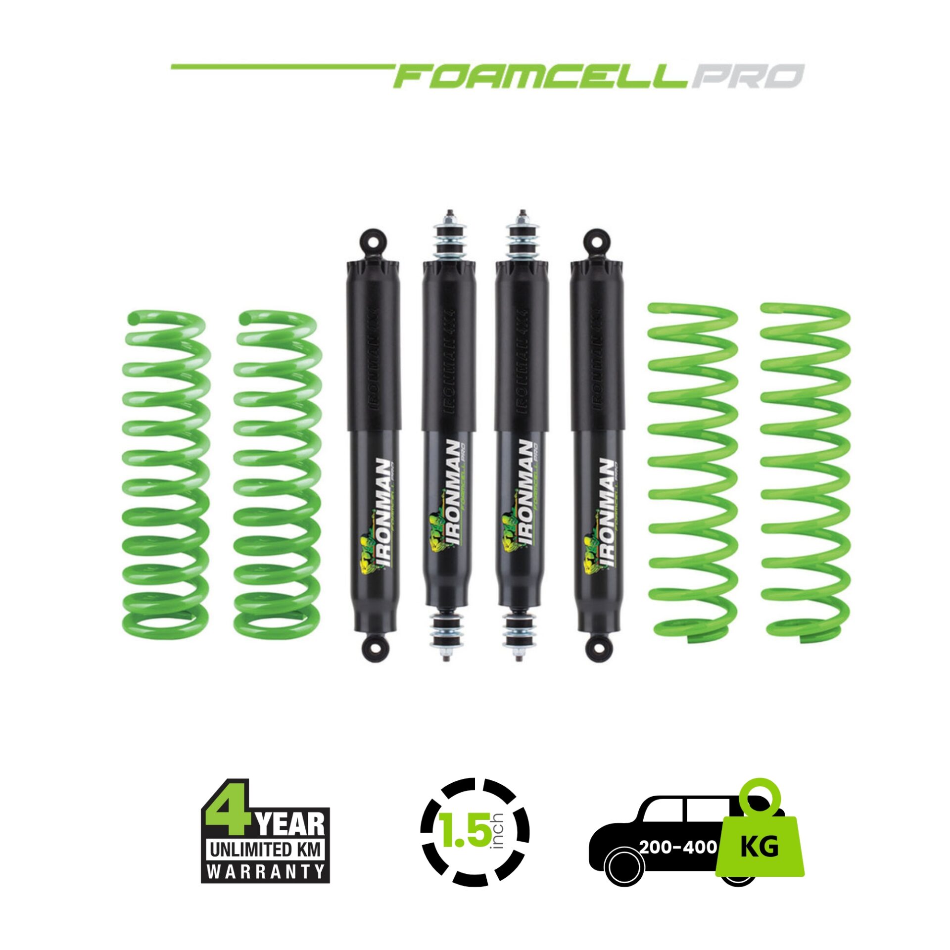 jeep jl Foam Cell Pro Suspension Kit – 250-450 Heavy
