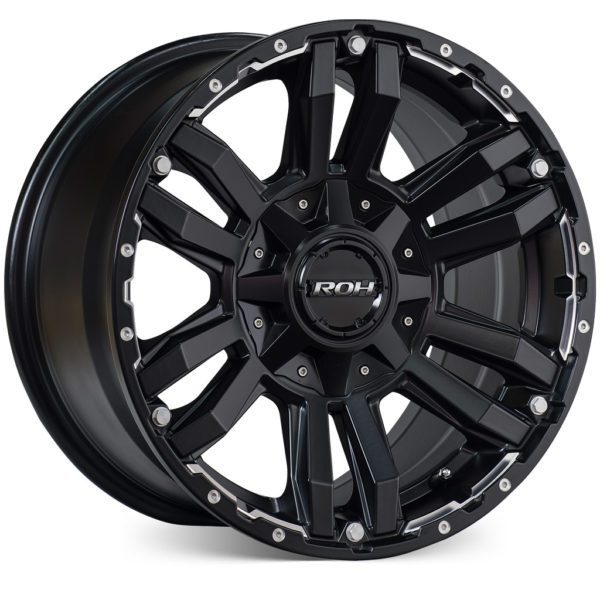 LC200 (17X9) 4x MATT BLACK VAPOUR WHEELS (5/150)