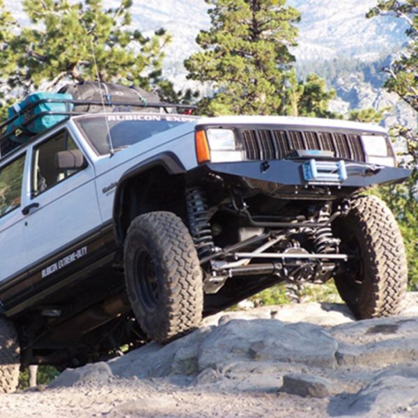 JEEP XJ Rubicon Express 3.5″ Super-Ride Short Arm Lift Kit with Rear Add-A-Leafs and Twin Tube Shocks