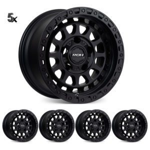 FJ (17X9) 5x MATT BLACK ASSAULT WHEELS (6/139) +12 OFFSET