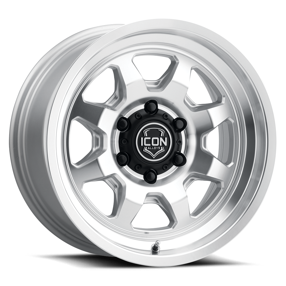 SILVERADO/SUBURBAN/SIERRA 1500 (17×8.5) 4x NUEVO SILVER MACHINED 6×5.5 (0 OFFSET)
